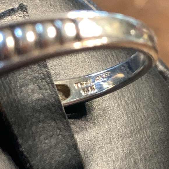 CUSHION CUT YELLOW FACETED GEM STERLING AND 14 KARAT GOLD COCKTAIL RING … - Picture 10 of 13